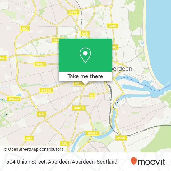 504 Union Street, Aberdeen Aberdeen map