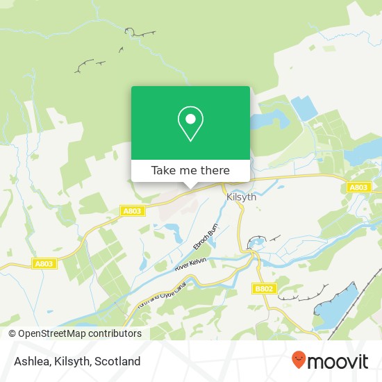 Ashlea, Kilsyth map