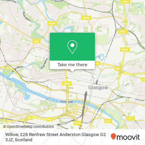 Willow, 228 Renfrew Street Anderston Glasgow G2 3JZ map