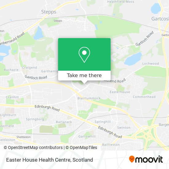 Easter House Health Centre map