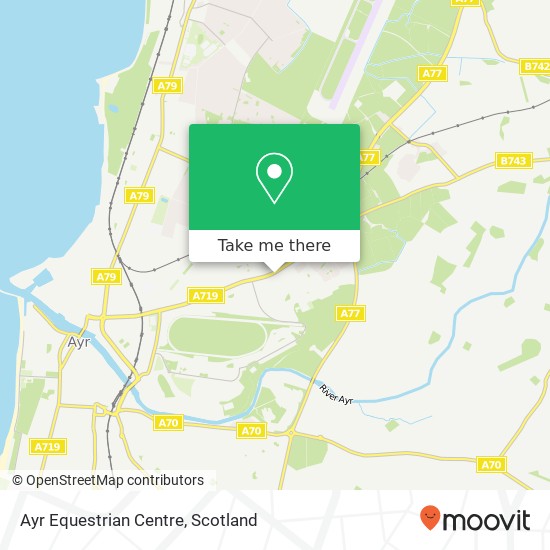 Ayr Equestrian Centre map