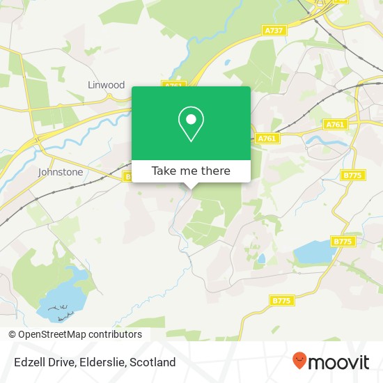 Edzell Drive, Elderslie map