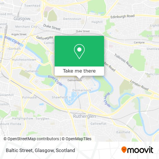 Baltic Street, Glasgow map