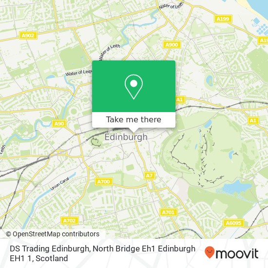 DS Trading Edinburgh, North Bridge Eh1 Edinburgh EH1 1 map