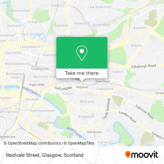 Reidvale Street, Glasgow map