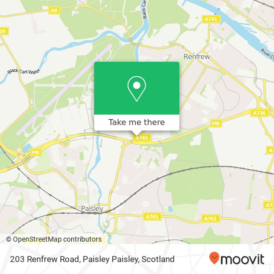 203 Renfrew Road, Paisley Paisley map