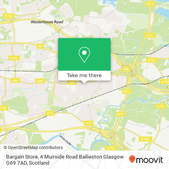 Bargain Store, 4 Muirside Road Ballieston Glasgow G69 7AD map