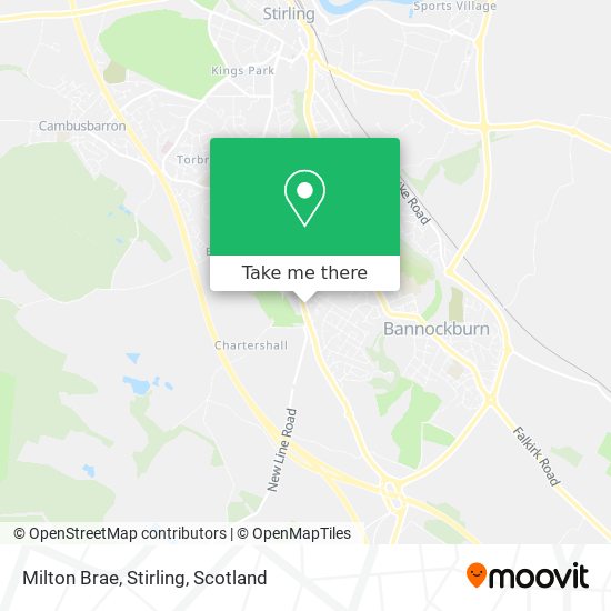 Milton Brae, Stirling map