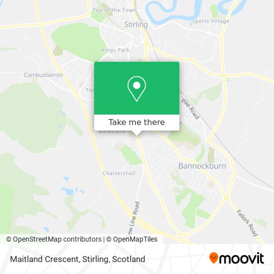Maitland Crescent, Stirling map