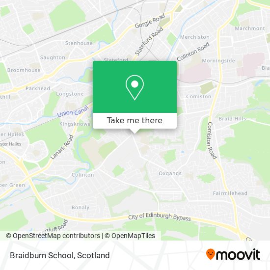 Braidburn School map