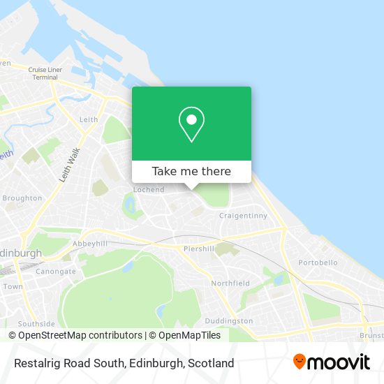 Restalrig Road South, Edinburgh map