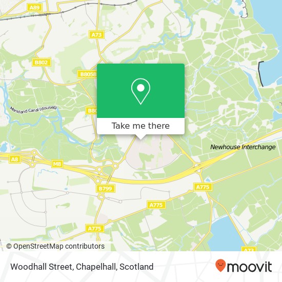 Woodhall Street, Chapelhall map