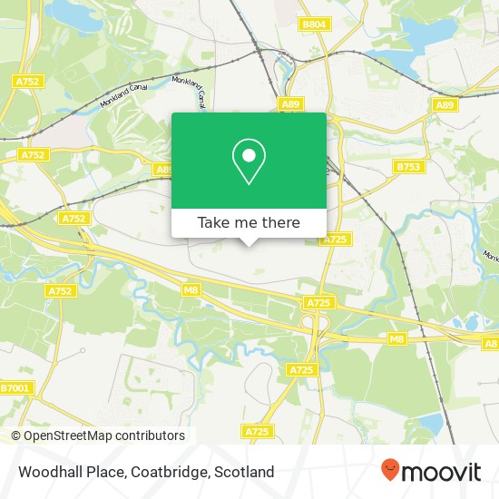 Woodhall Place, Coatbridge map