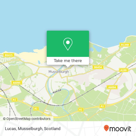 Lucas, Musselburgh map