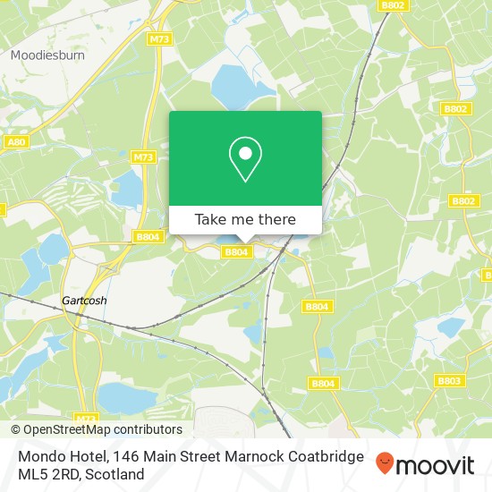 Mondo Hotel, 146 Main Street Marnock Coatbridge ML5 2RD map