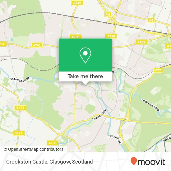 Crookston Castle, Glasgow map