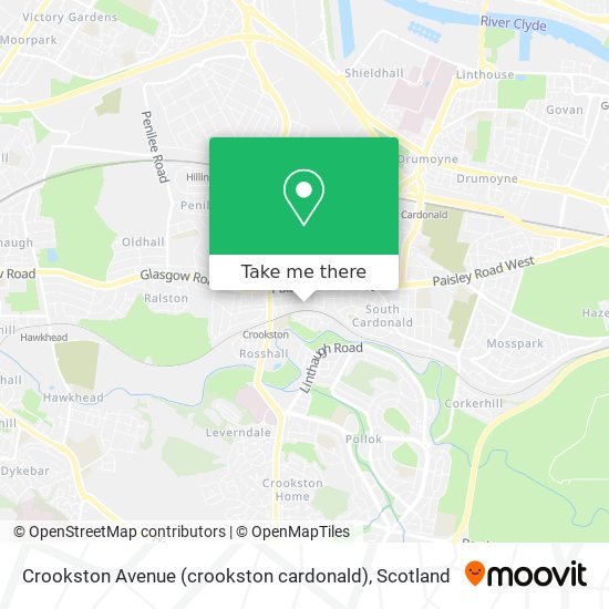 Crookston Avenue (crookston cardonald) map