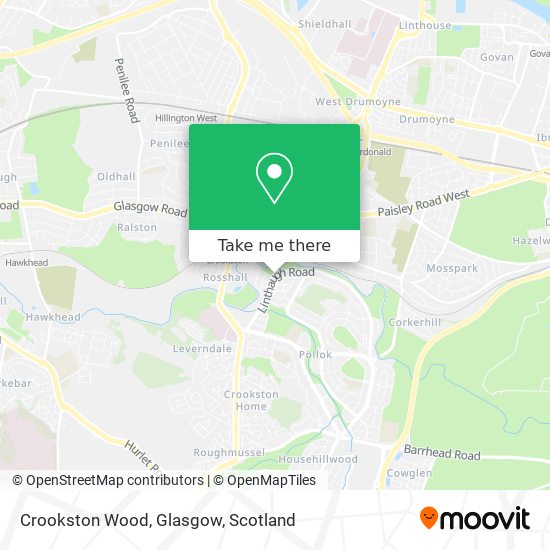 Crookston Wood, Glasgow map