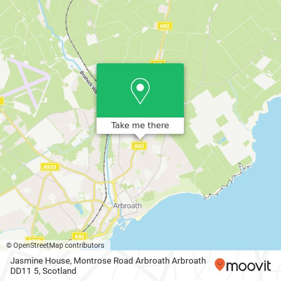 Jasmine House, Montrose Road Arbroath Arbroath DD11 5 map