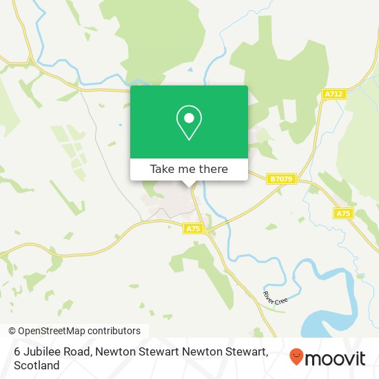 6 Jubilee Road, Newton Stewart Newton Stewart map