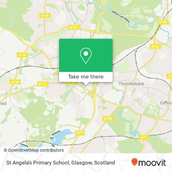 St Angela's Primary School, Glasgow map