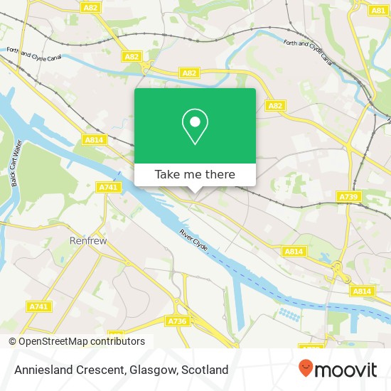 Anniesland Crescent, Glasgow map