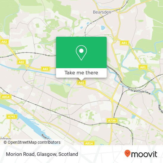Morion Road, Glasgow map