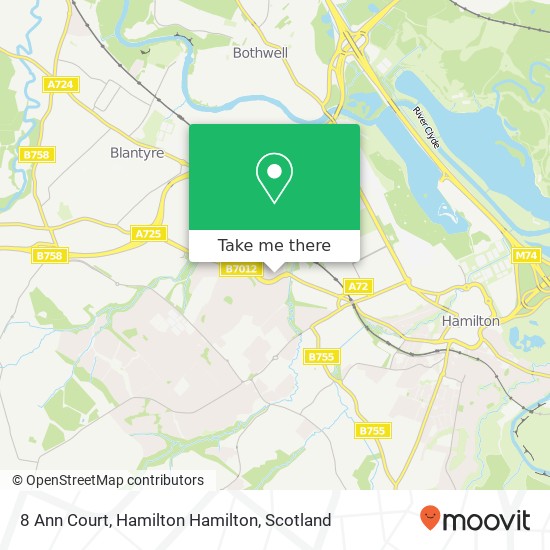 8 Ann Court, Hamilton Hamilton map