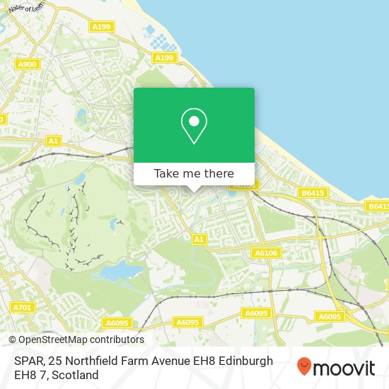 SPAR, 25 Northfield Farm Avenue EH8 Edinburgh EH8 7 map