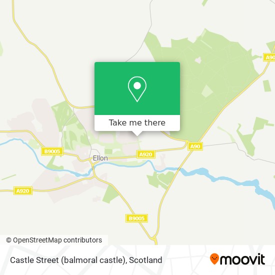 Castle Street (balmoral castle) map