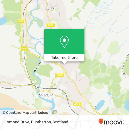 Lomond Drive, Dumbarton map