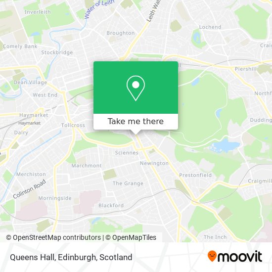 Queens Hall, Edinburgh map