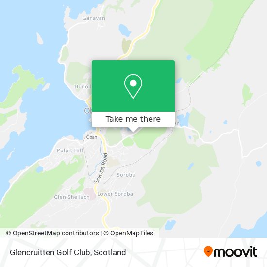 Glencruitten Golf Club map