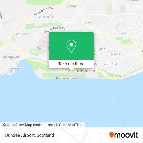 Dundee Airport map