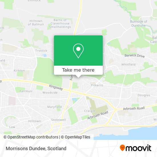 Morrisons Dundee map