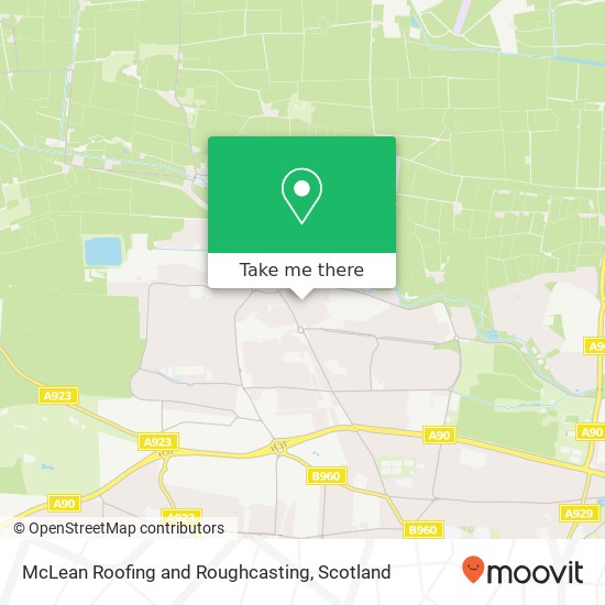 McLean Roofing and Roughcasting map