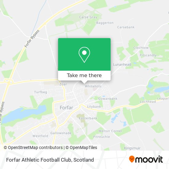 Forfar Athletic Football Club map