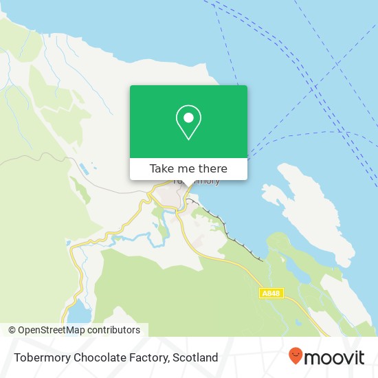 Tobermory Chocolate Factory map
