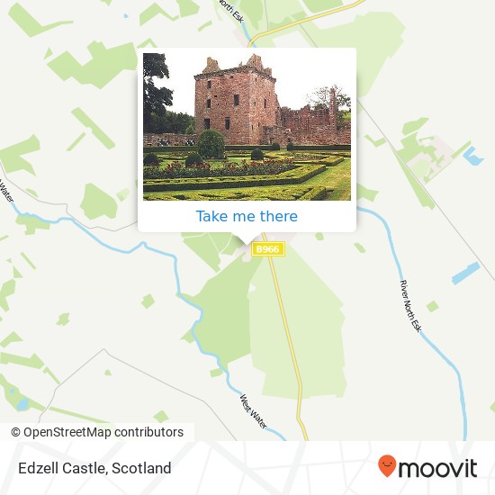 Edzell Castle map