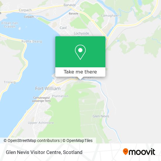 Glen Nevis Visitor Centre map