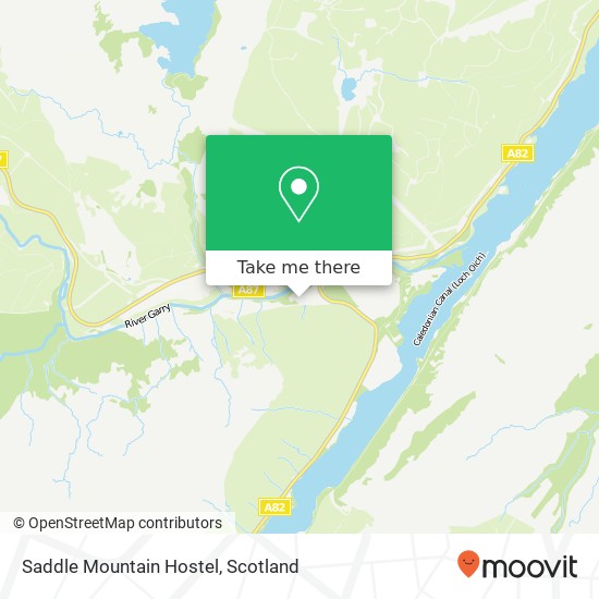 Saddle Mountain Hostel map