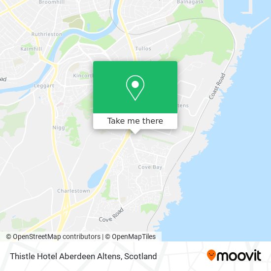 Thistle Hotel Aberdeen Altens map