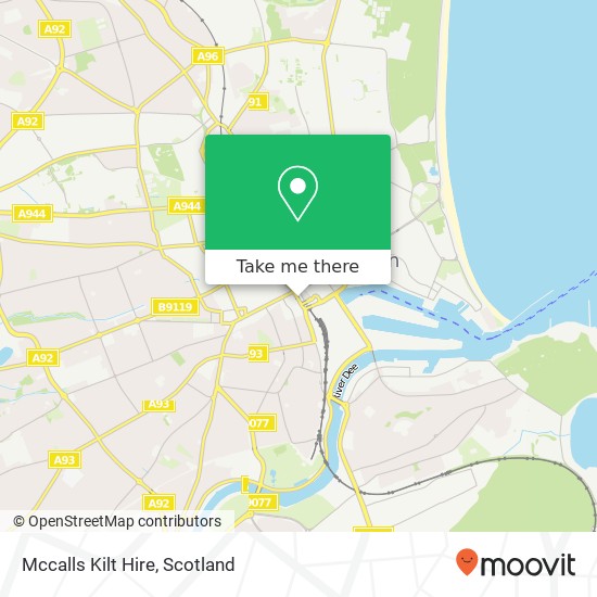 Mccalls Kilt Hire map