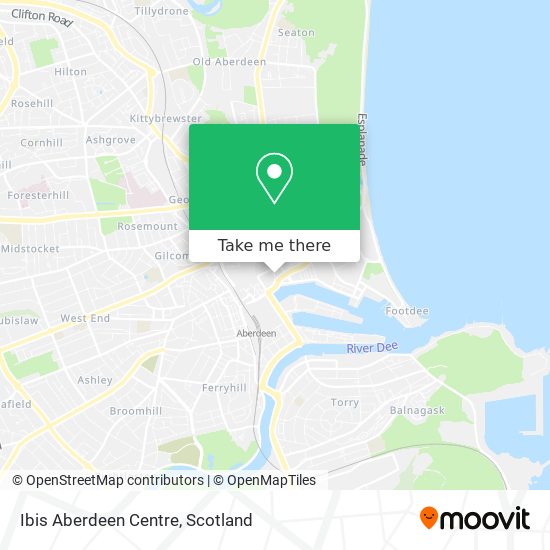 Ibis Aberdeen Centre map