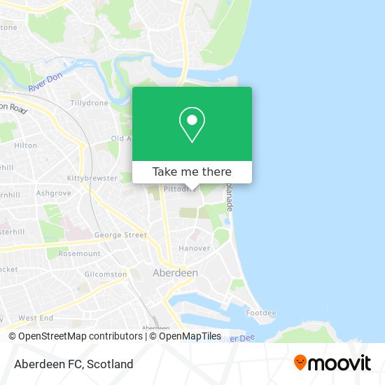 Aberdeen FC map
