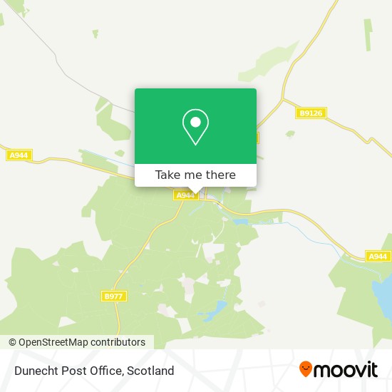 Dunecht Post Office map