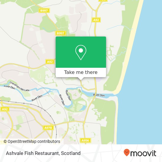 Ashvale Fish Restaurant map