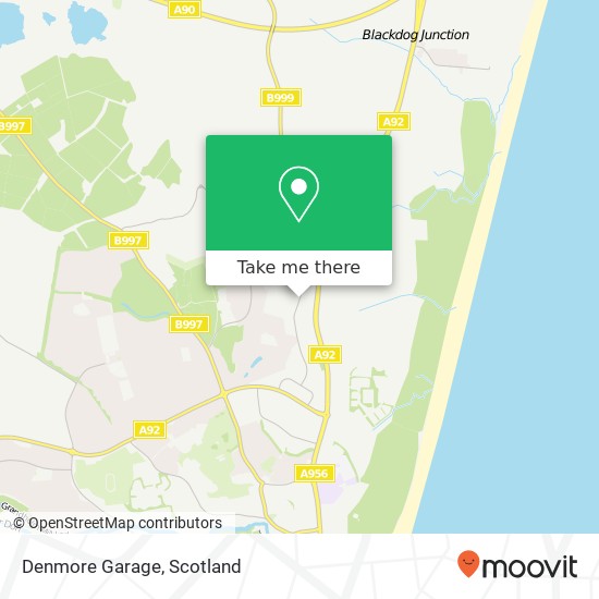 Denmore Garage map