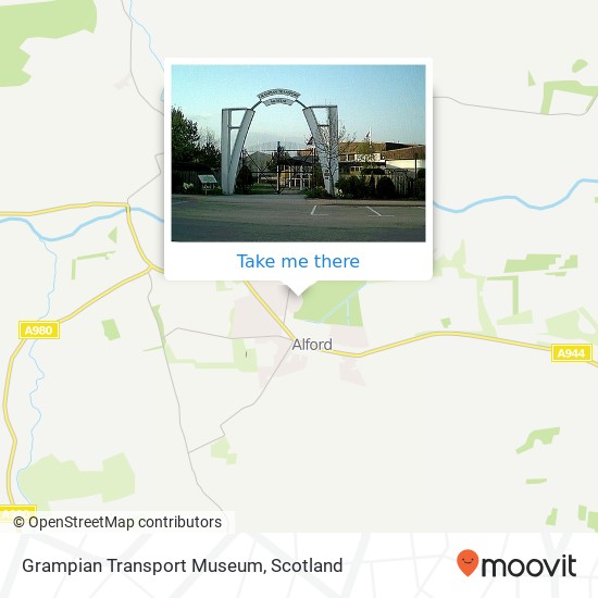 Grampian Transport Museum map