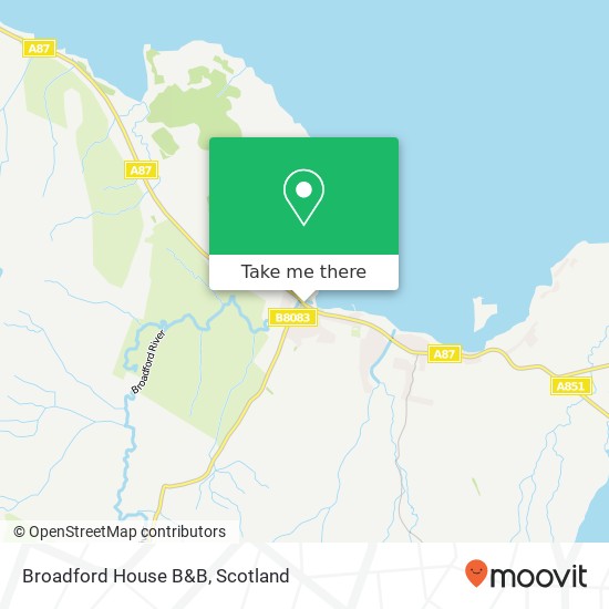 Broadford House B&B map